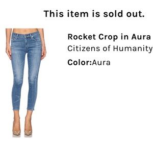 Citizens of Humanity Rocket Crop high rise jeans in Aura